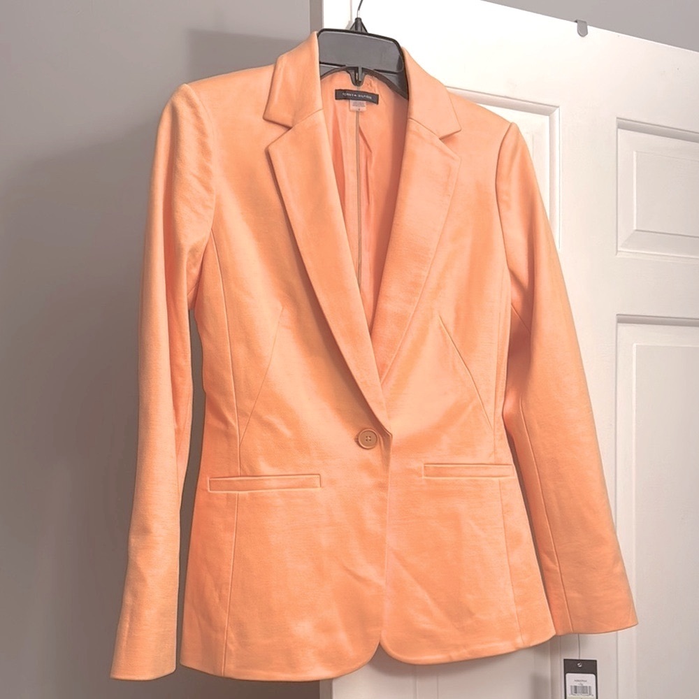 TOMMY HILFIGER  Orange Blazer Suit Jacket